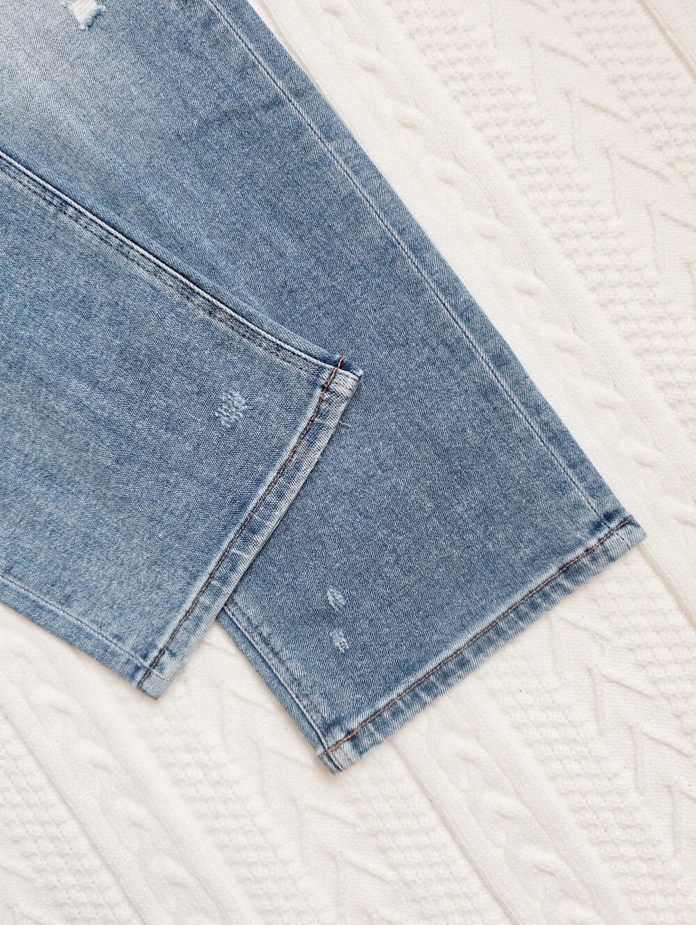 RISEN Women's Wide Leg Jeans Classic Retro Stretch Straight Medium HR 0/24 NEW - Picture 14 of 14